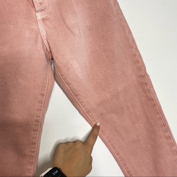 Alice & Olivia Pink High Rise Girlfriend Jeans - Picture 10 of 11